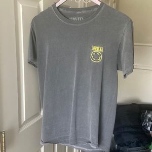 nirvana acid wash tee